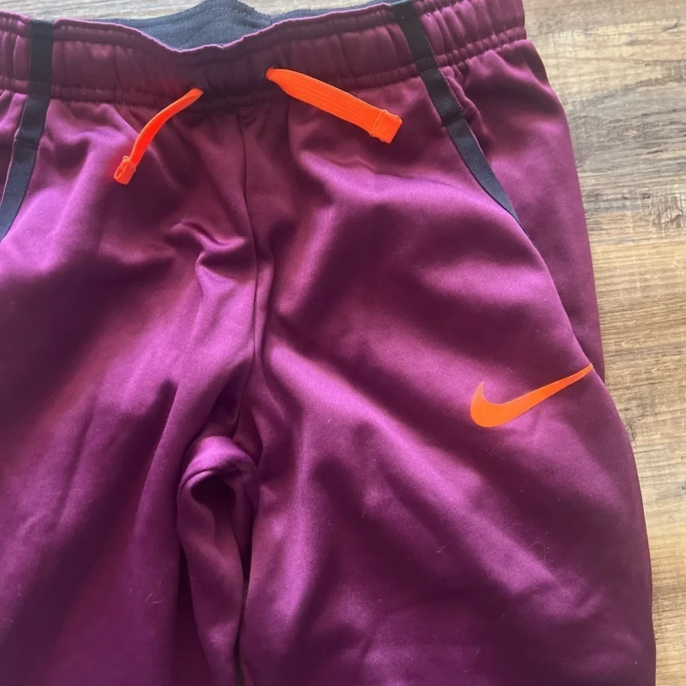 Nike Purple and Orange Jogger Sweatpants